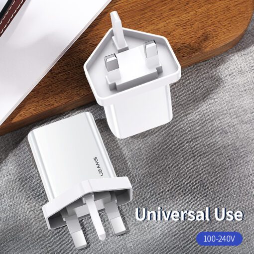 Usams Single USB Travel Wall Charger（UK） - Image 6