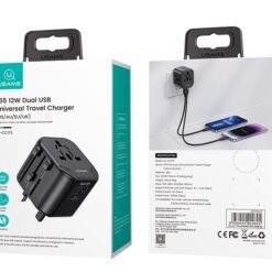 Usams Dual USB Universal Travel Charger (US/AU/EU/UK)