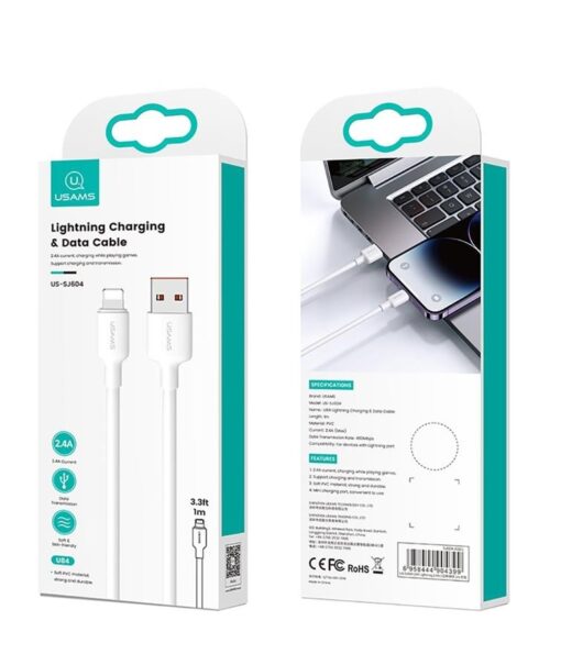Usams Lightning Charging & Data Cable For iPhone Fast Charge 2M / 3M