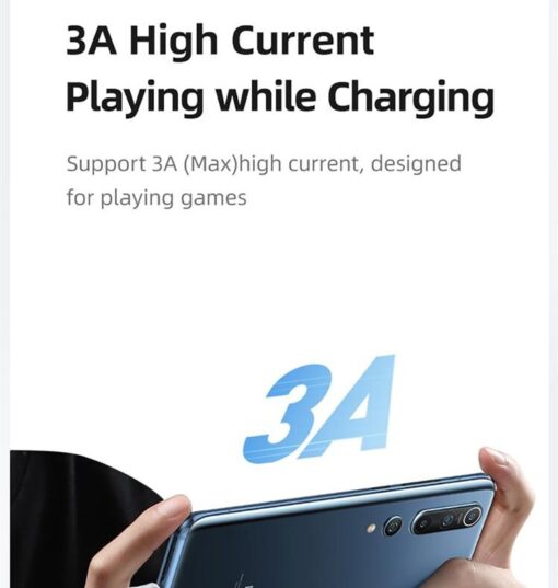 Usams Type-C 3A Charging & Data Cable For iPhone Fast Charge 2M / 3M - Image 4