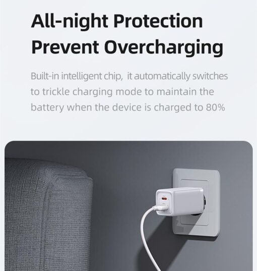 Usams Type-C 3A Charging & Data Cable For iPhone Fast Charge 2M / 3M - Image 6