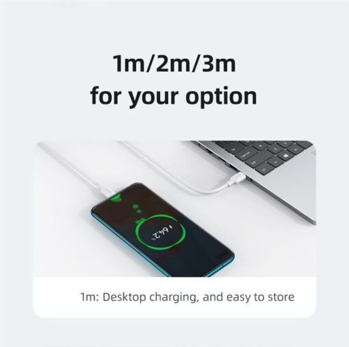 Usams Type-C To Type-C PD 100W Charging & Data Cable For iPhone Fast Charge 3M - Image 7