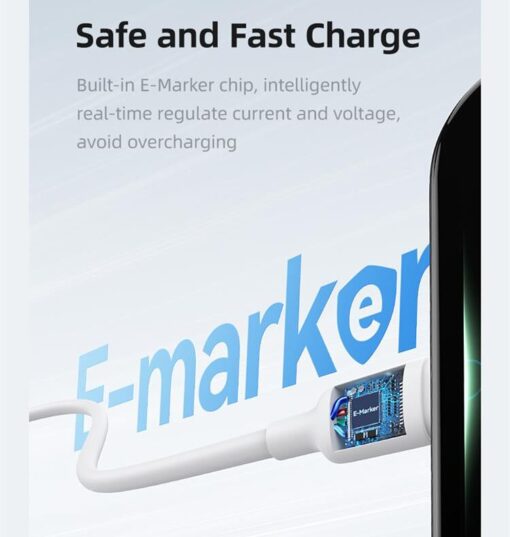 Usams Type-C To Type-C PD 100W Charging & Data Cable For iPhone Fast Charge 3M - Image 9