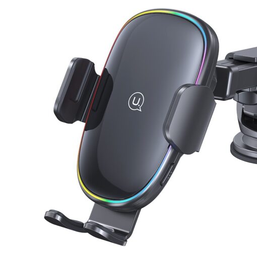 Usams 15W Wireless Charging Car Holder With Colorful Light