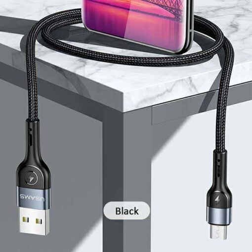 USAMS US-SJ448 U55 Aluminum Alloy Braided Charging / Data Cable - Image 6