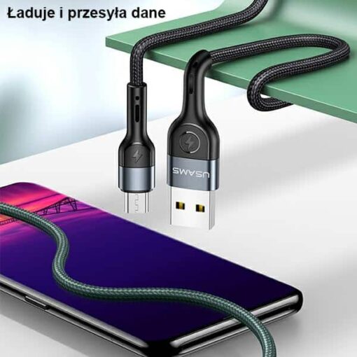 USAMS US-SJ448 U55 Aluminum Alloy Braided Charging / Data Cable - Image 4