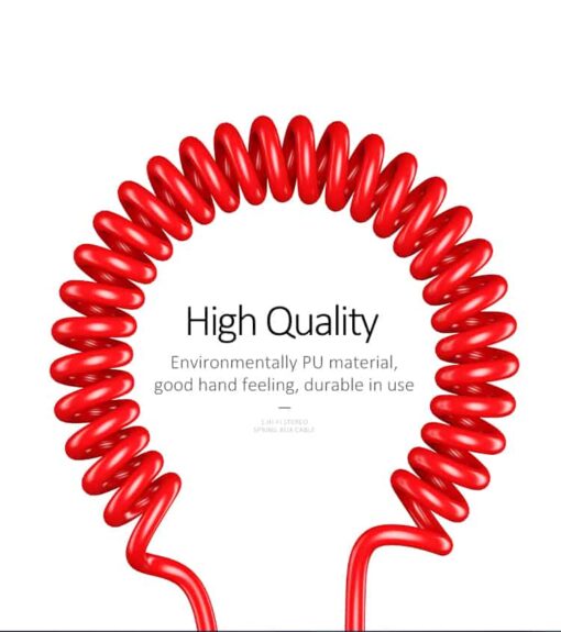 USAMS Aux Media Cable Spring Audio 3.5mm to 3.5 mm