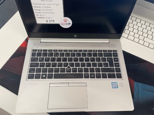 HP EliteBook 830 G5 – Core i5 8th Gen / 8GB RAM / 256GB SSD / Win 11 – Grade A – 14" - Image 4