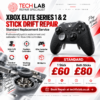 Xbox Elite Series 1 and Series 2 controller stick drift repair with standard joystick replacement at Tech Lab
